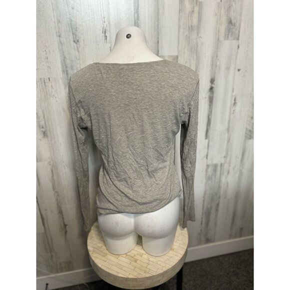 Cynthia rowley gray long sleeve top - Picture 3 of 5